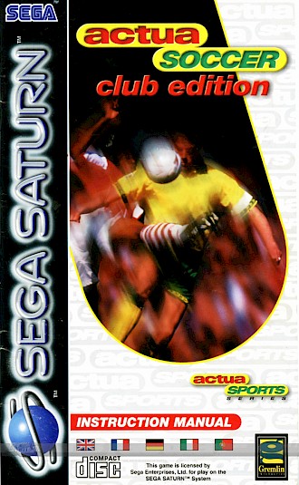 Actua Soccer: Club Edition Cover